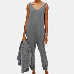 Eileen Fisher Cozy Organic Cotton Interlock Jumpsuit